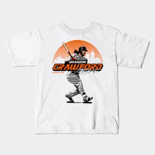 Brandon Crawford San Francisco Skyline Kids T-Shirt